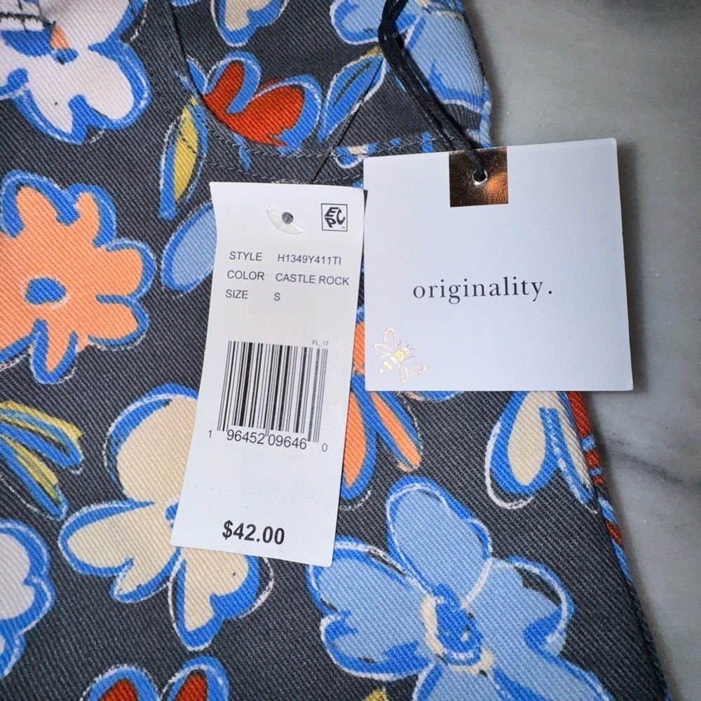 Originality (from Dillards) Girls Floral Jeans Size Small Straight Leg NWT - Picture 4 of 4